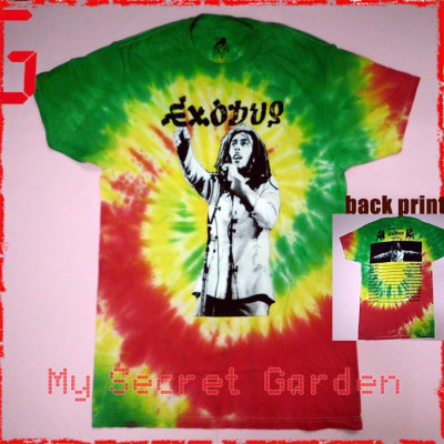 Bob Marley - Exodus Tour Tie Dye Official T Shirt ( Men M ) ***READY TO SHIP from Hong Kong***